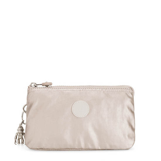 Kipling Creativity Large Metallic Kese Çanta Bej Rengi | TR 1503EB